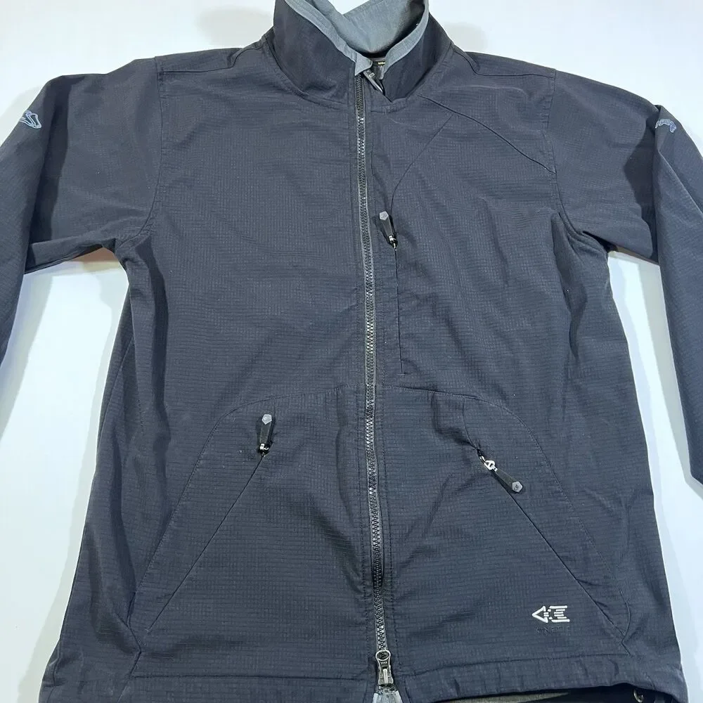 Bonfire Kinetic Black Softshell Lightweight Snowboard Jacket Y2K Men's Medium